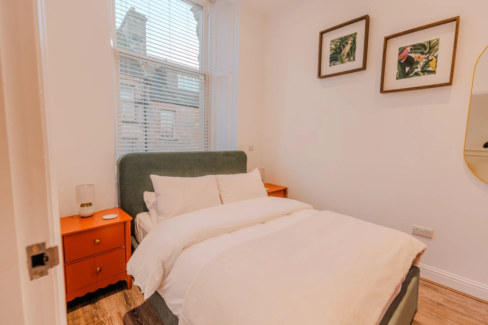 3. elegant and bright guest room in a bed & breakfast